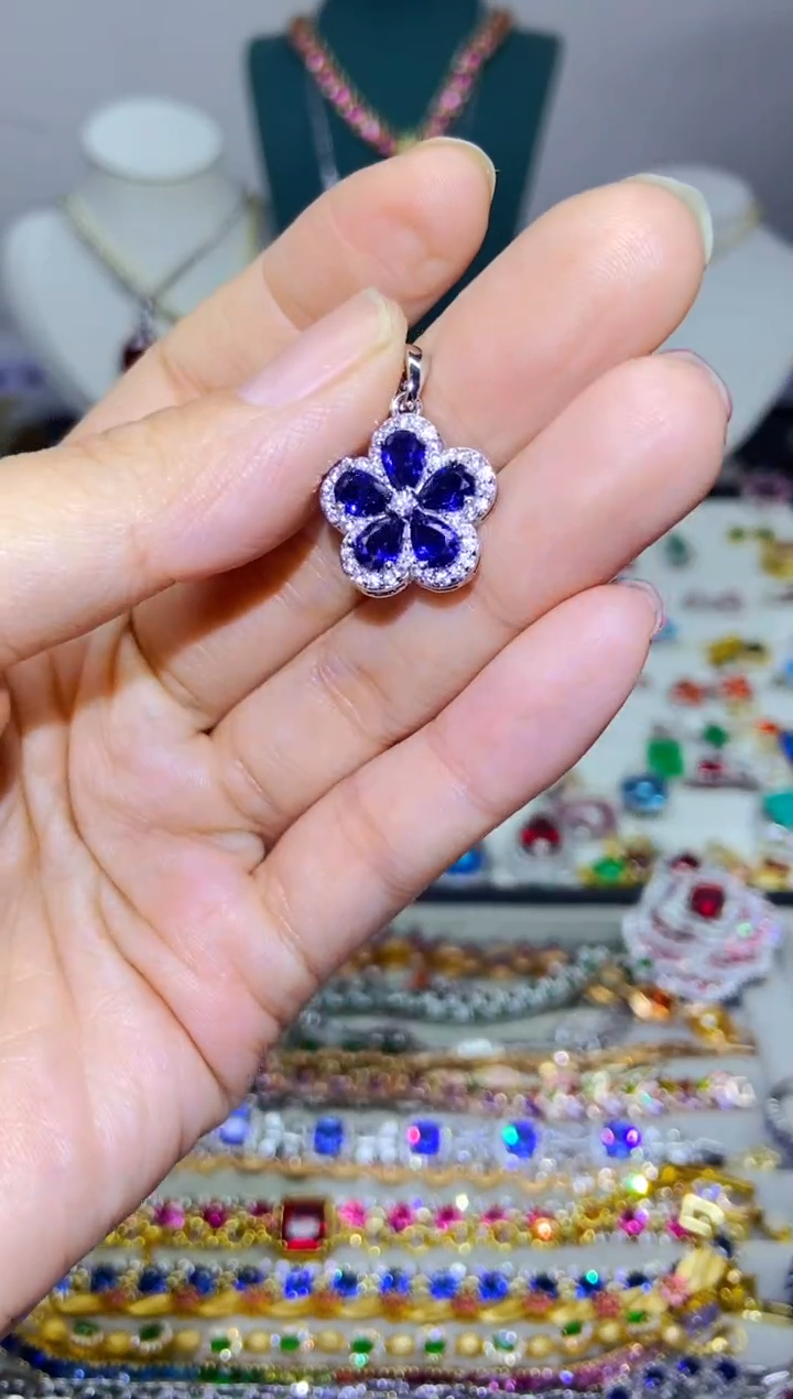 银S925镶嵌戒指烟晶1