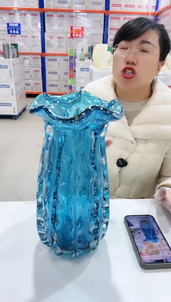 【闪购商品】琉璃深蓝气泡钱袋大号