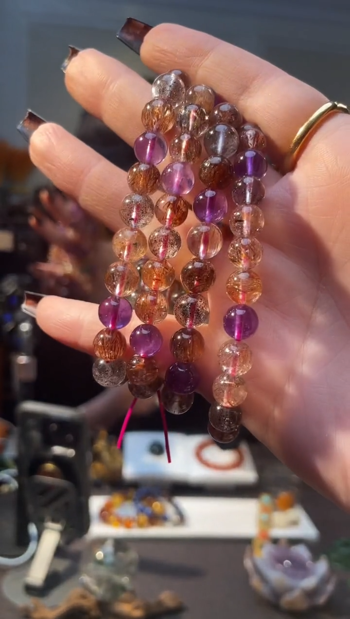 琉璃/树脂/塑料类超七手串