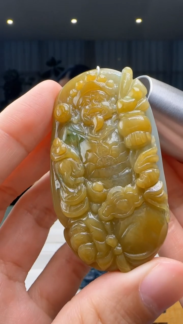 【闪购商品】翡翠吊坠(不含链)未镶嵌XM@@960Q7J03404
