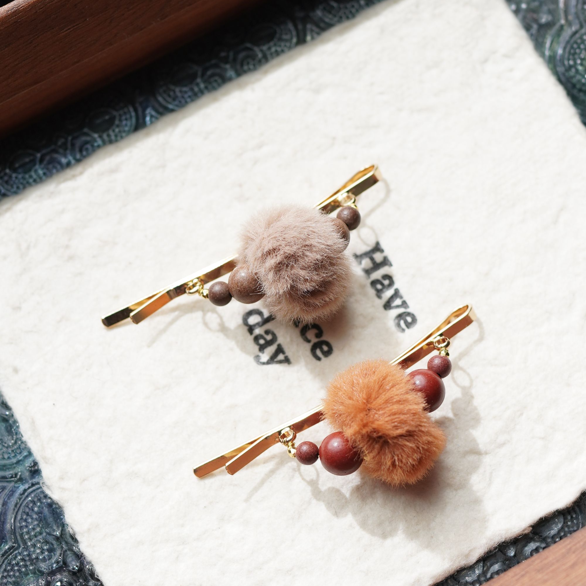 合香花蕊夫人香/瑶池香4、8mm发夹