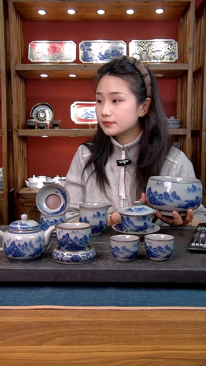 简装家用款9件套 老陶泥开片纹陶瓷茶具