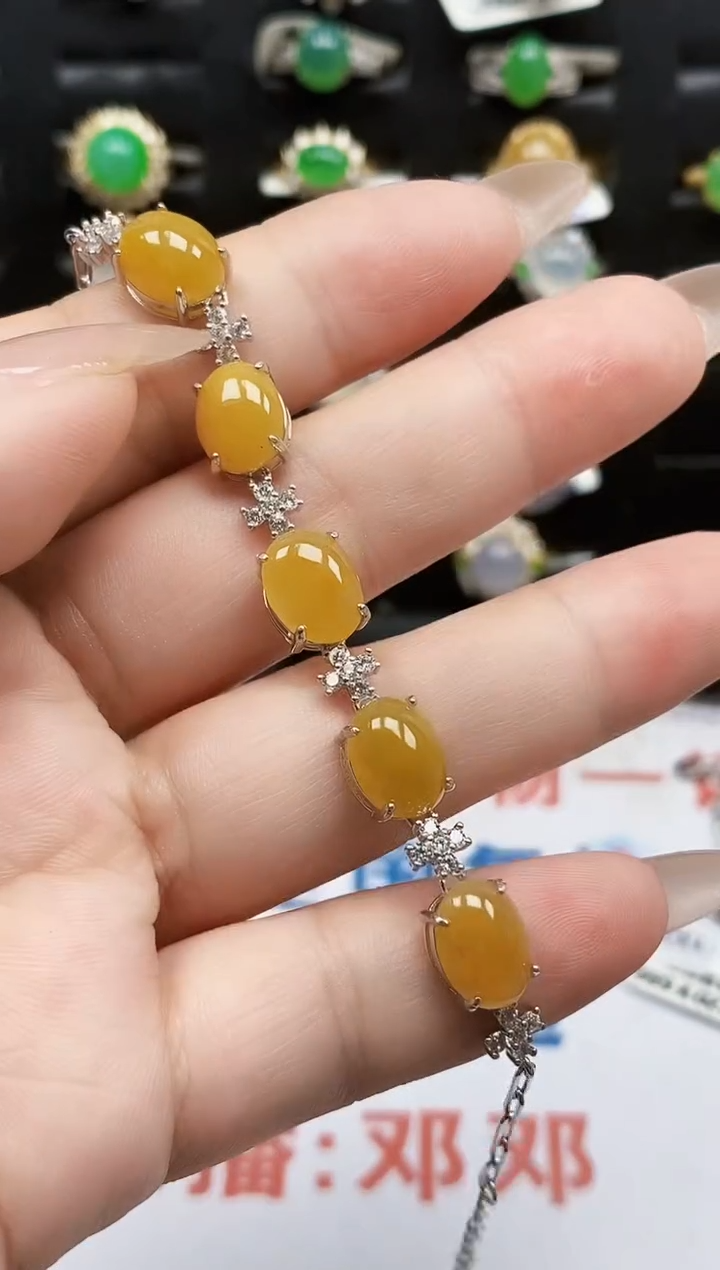 银S925镶嵌戒指翡翠05723