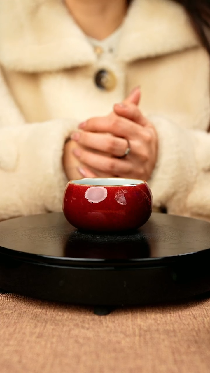 【闪购商品】190#崔小宁一级品原矿钧瓷炉钧釉禅定杯