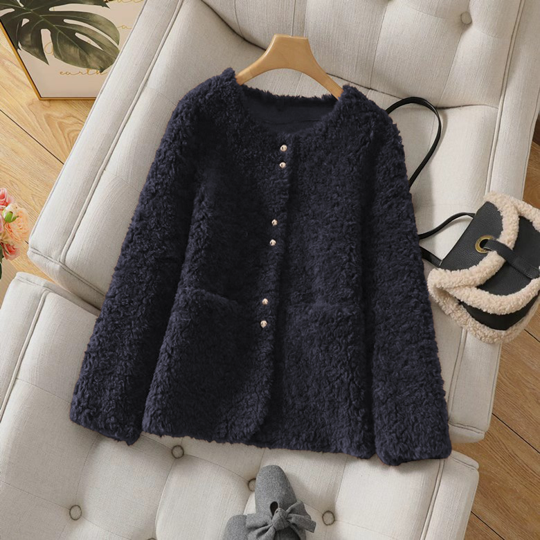 重磅专柜推出!!100%绵羊毛2025新款海宁显瘦显高外套女纯羊毛外套