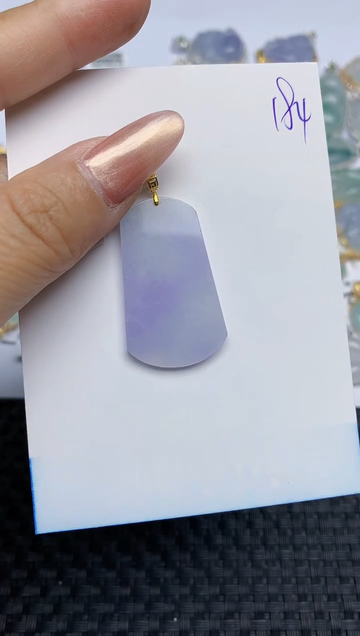 【闪购商品】翡翠颈饰18K金镶嵌天然A货翡翠 184