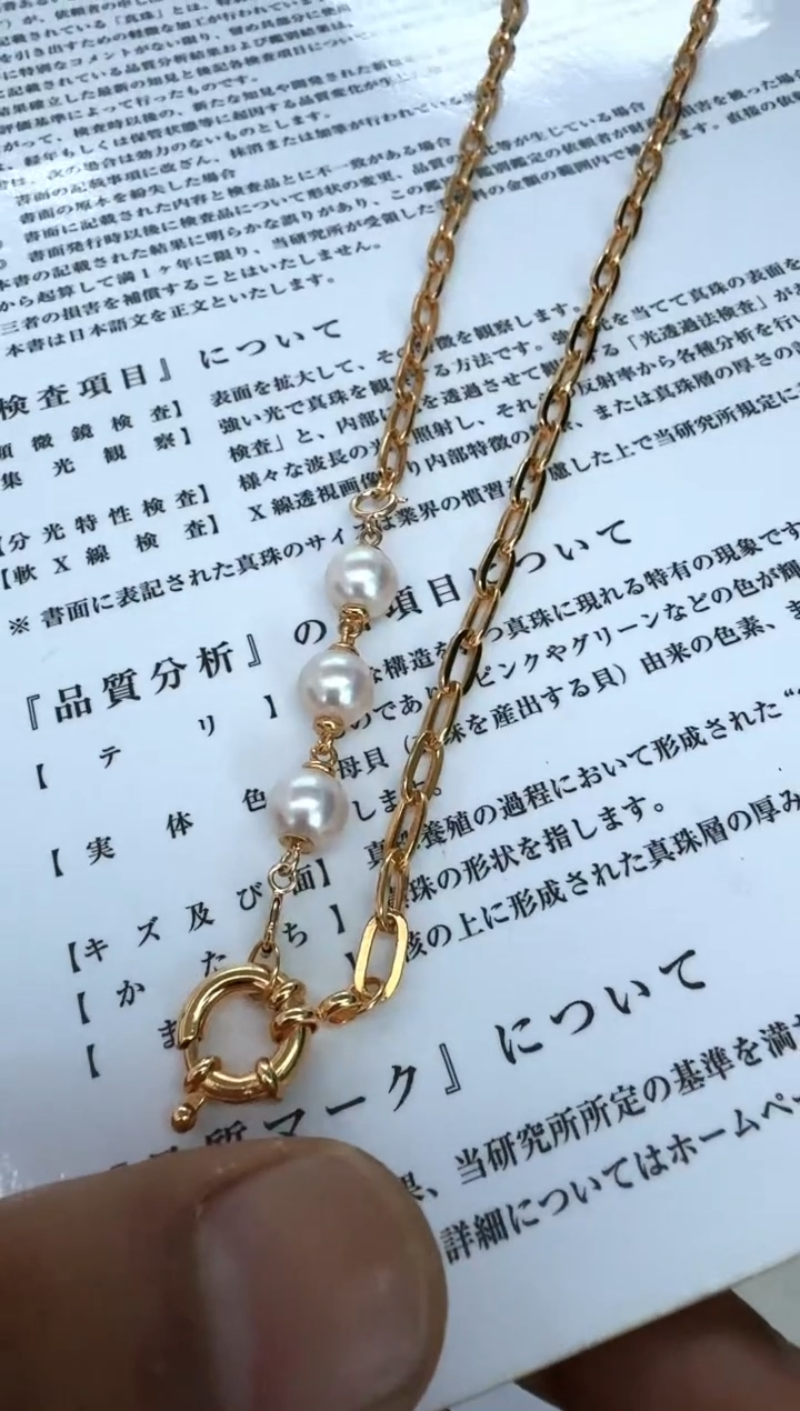 海水珍珠银S925镶嵌颈饰项链