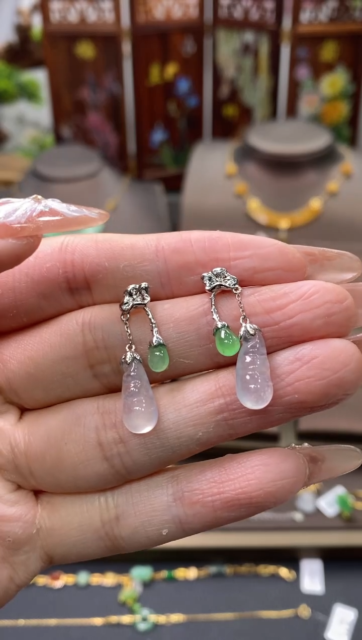 【闪购商品】翡翠颈饰18K金镶嵌净货11146