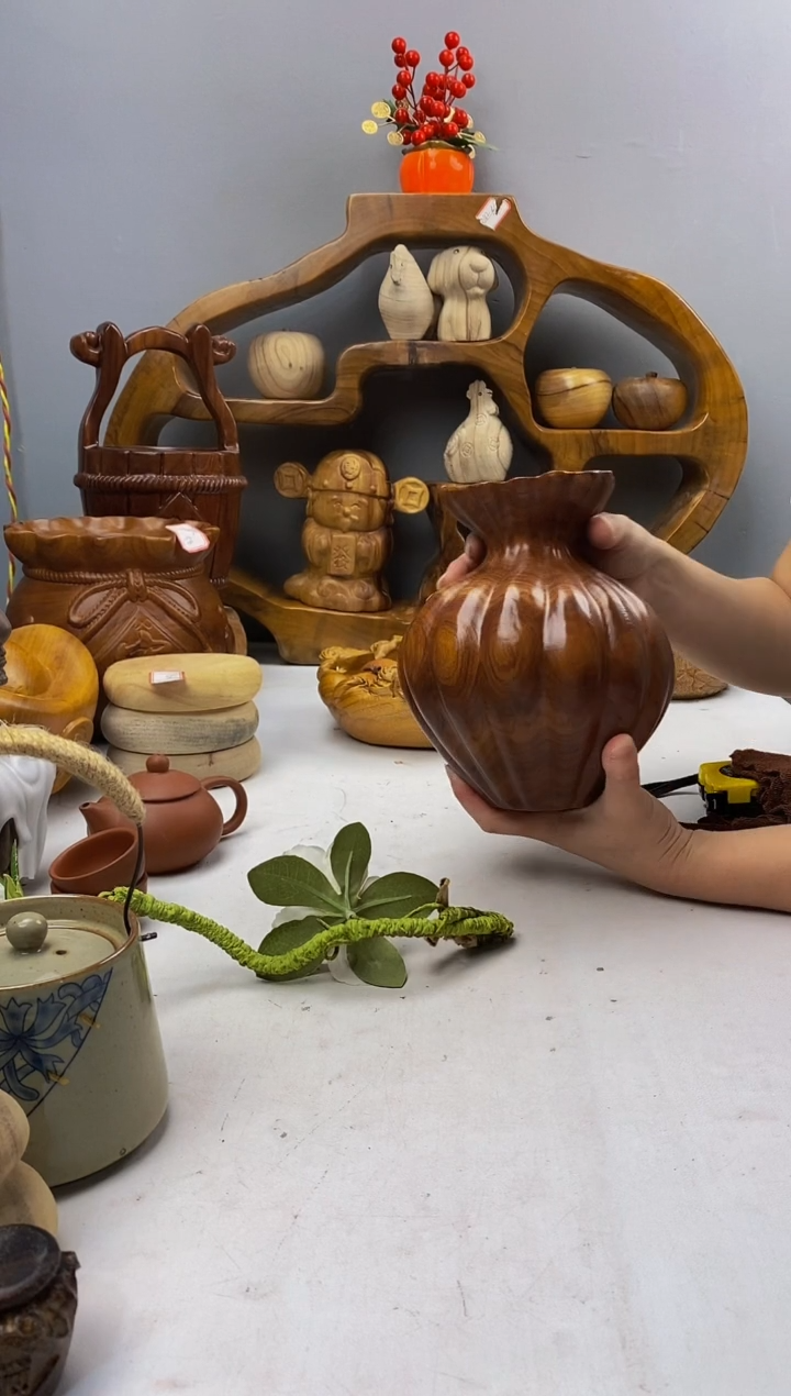 香樟木10香樟木实木精品花瓶