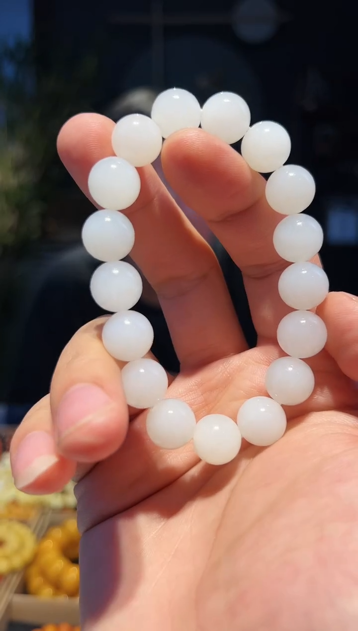 手串未镶嵌和田玉精圆单圈