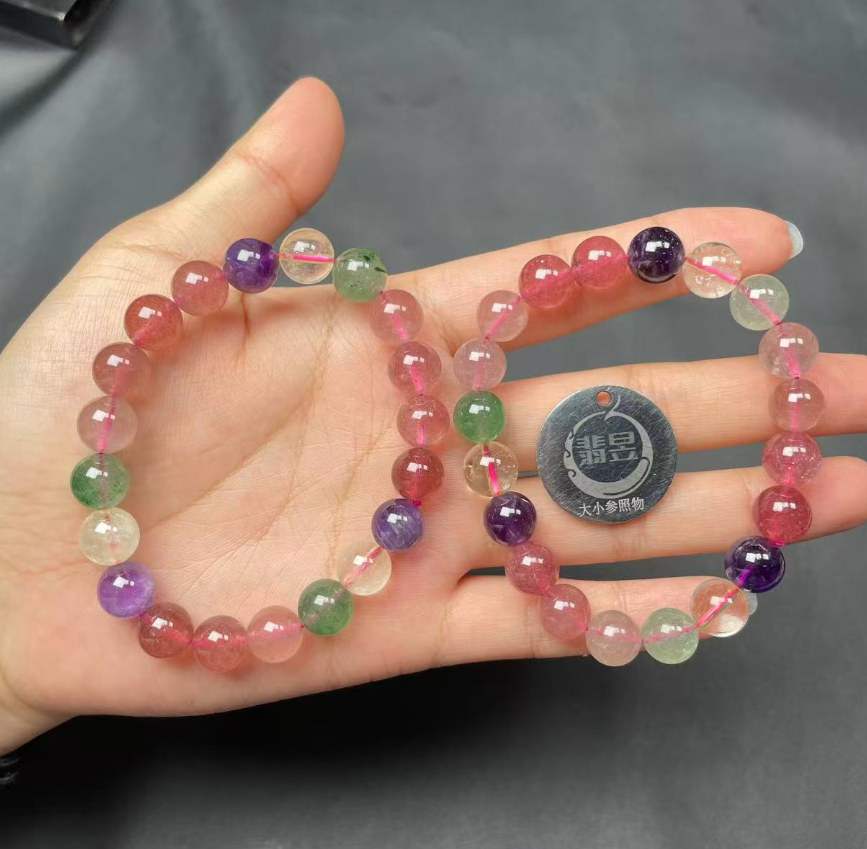 38827T04-3BH62-水晶多宝手串/约9+/约20颗/-多样性发其一
