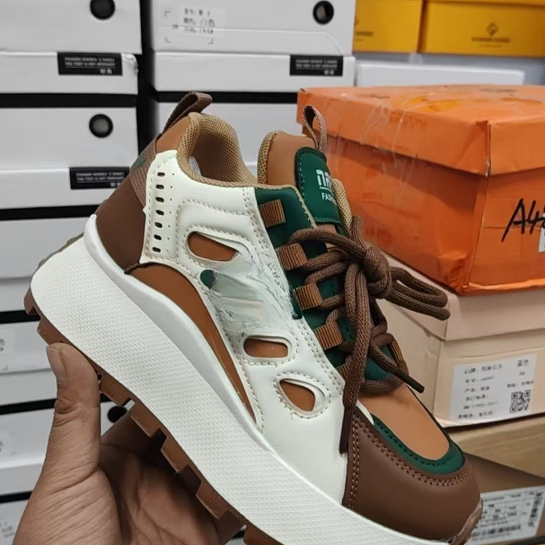 A479系带休闲老爹鞋女款潮鞋四季通用舒适高帮鞋