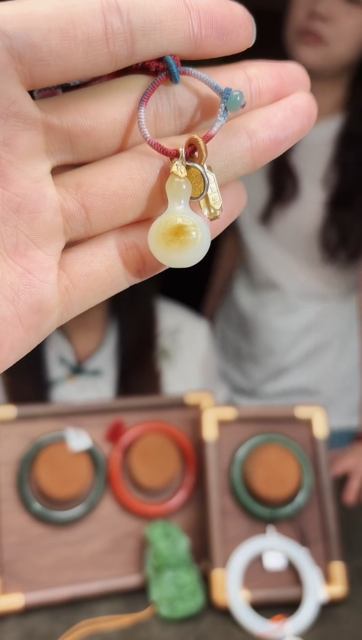 和田玉未镶嵌挂件ku31  葫芦