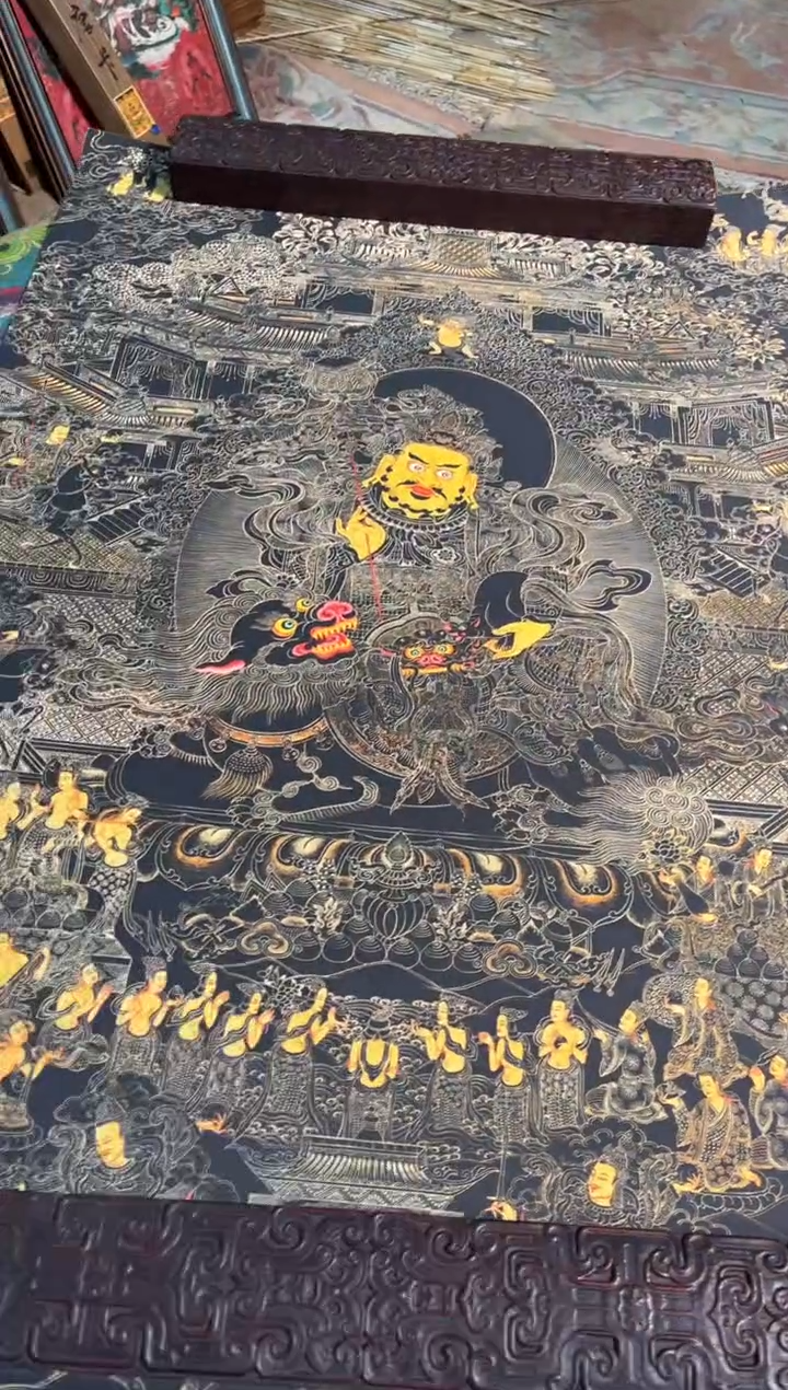 卷轴画卷轴画天天的唐卡