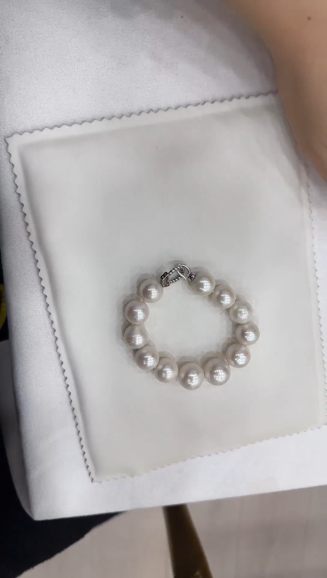 银S925镶嵌手链淡水珍珠扯****子16天然淡水珍珠手链
