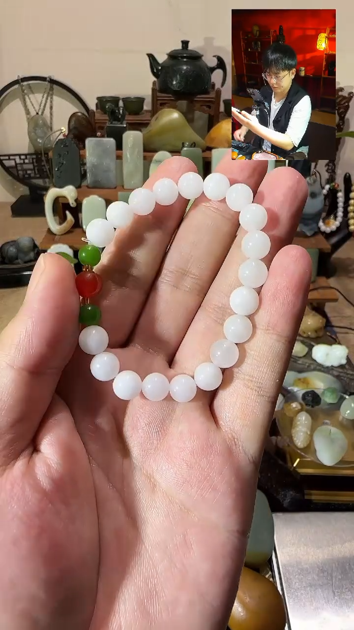【闪购商品】石英质玉（金丝玉）颈饰未镶嵌1手串手串