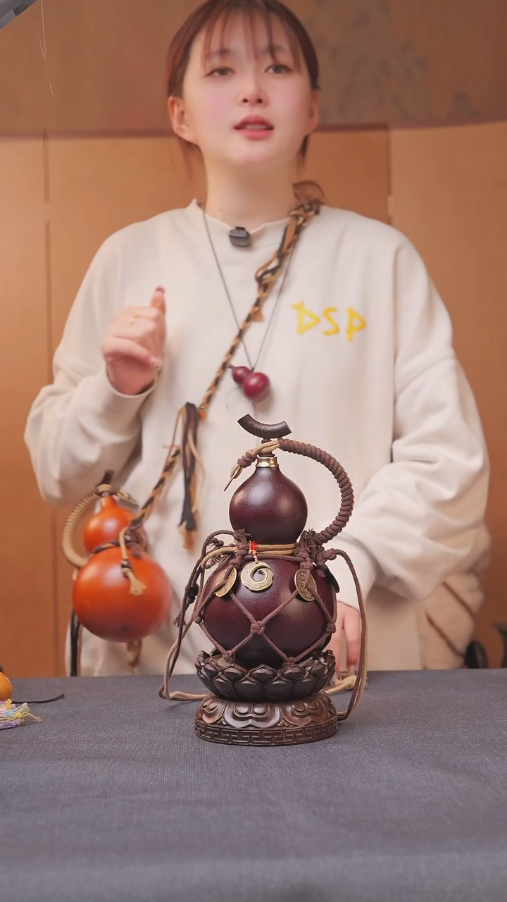 675号链接精品大漆葫芦现货现发[一物一拍]不包含莲花底座