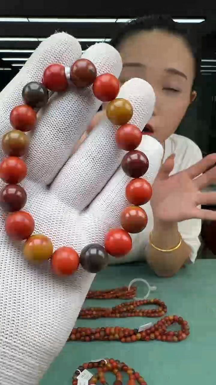 南红玛瑙手串未镶嵌云南巧家包浆南红手串11mm+