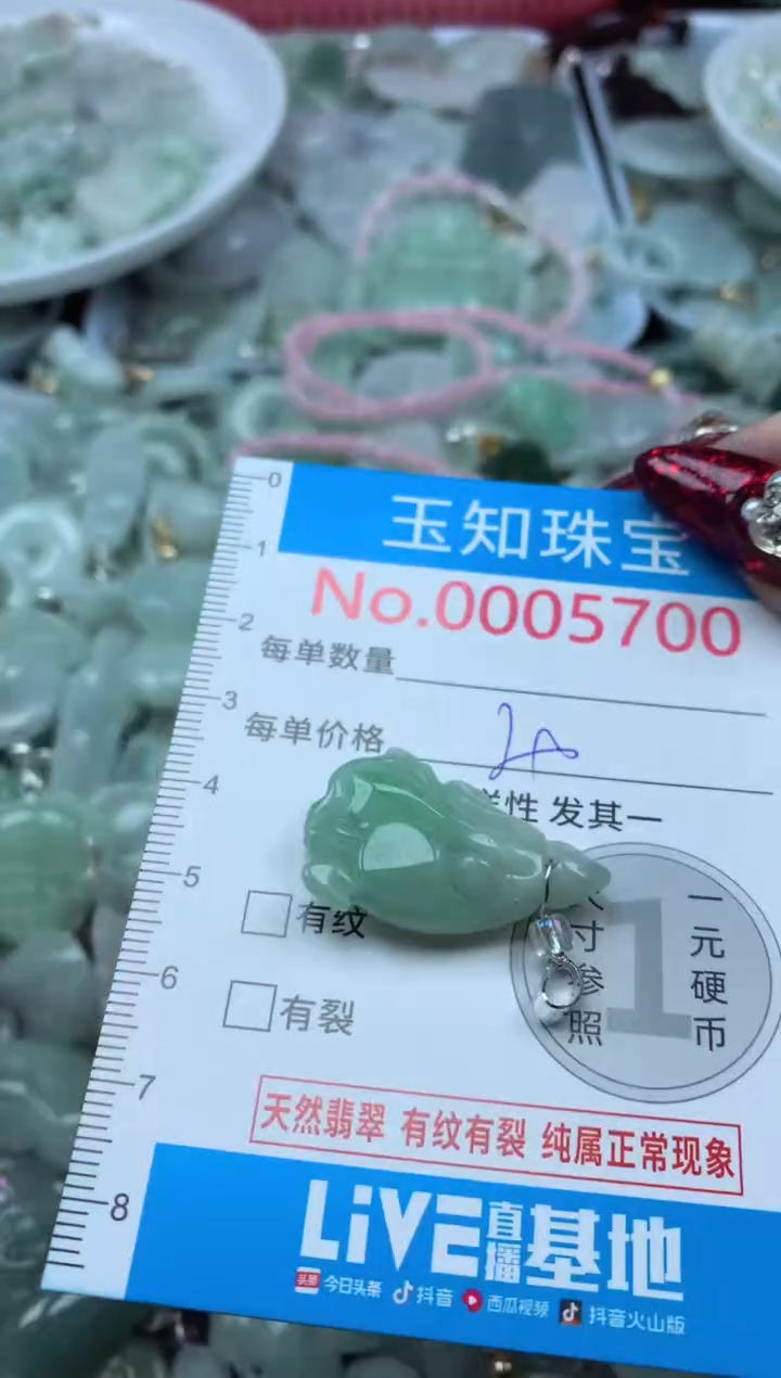 吊坠(不含链)未镶嵌翡翠5700
