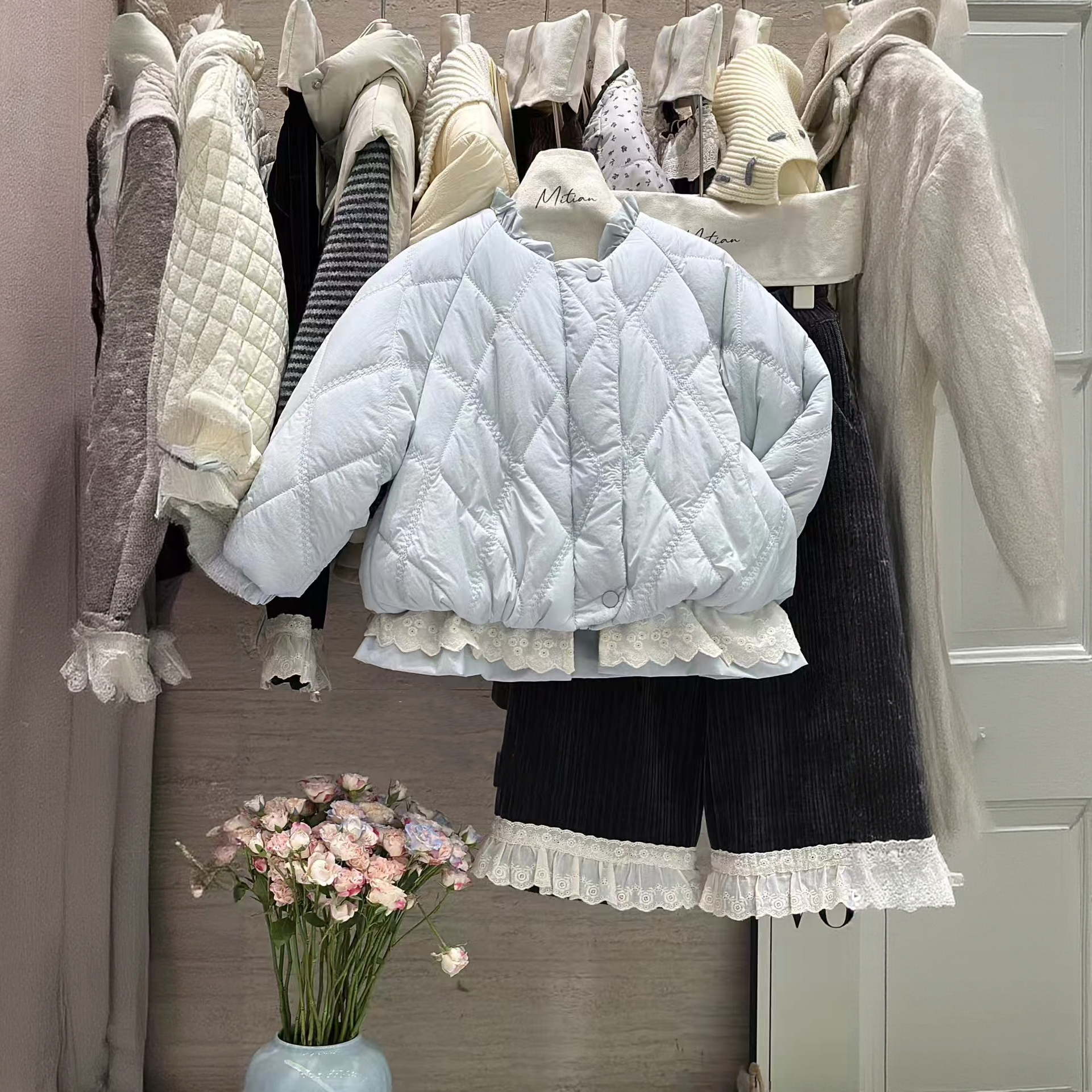 女童棉服秋冬2025新款洋气加厚小女孩韩系公主风冬装外套儿童棉衣