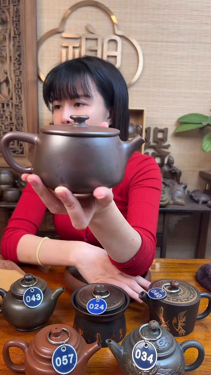 石*柴烧汉瓢壶 微瑕 