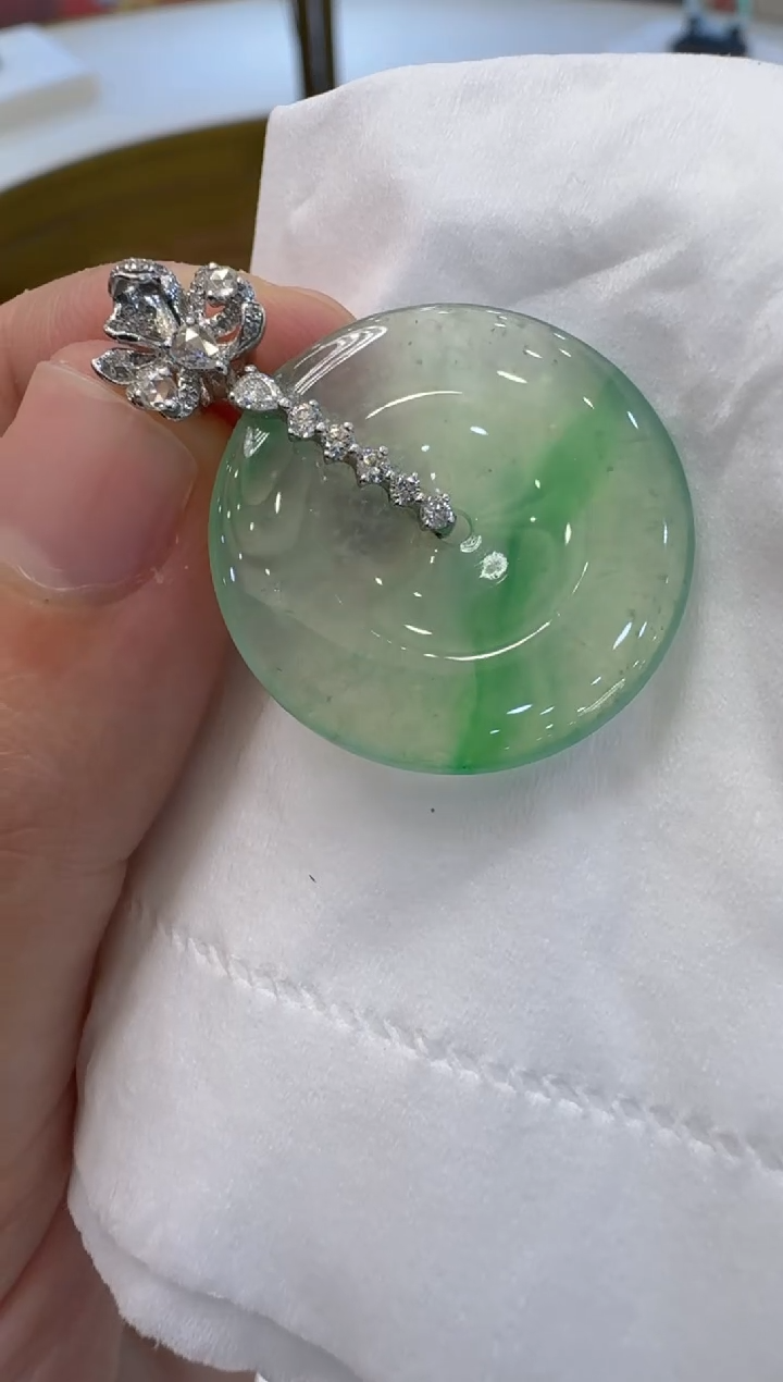 【闪购商品】翡翠吊坠(不含链)18K金镶嵌多样性团购发一件