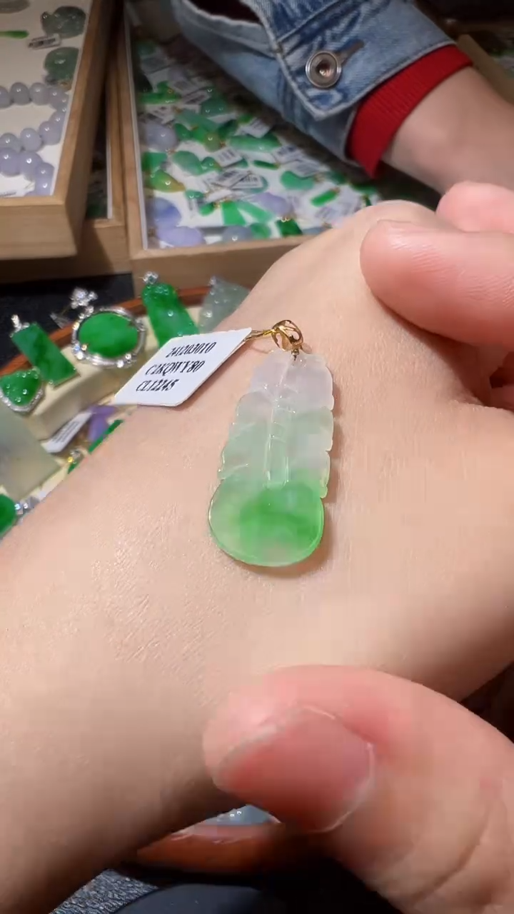 【闪购商品】翡翠颈饰18K金镶嵌我