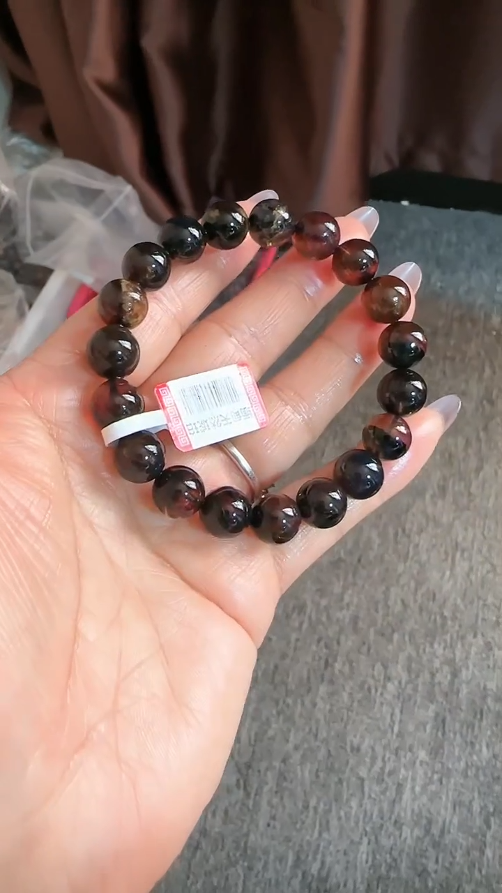 【闪购商品】琥珀手链未镶嵌规格10翁珀手串#35