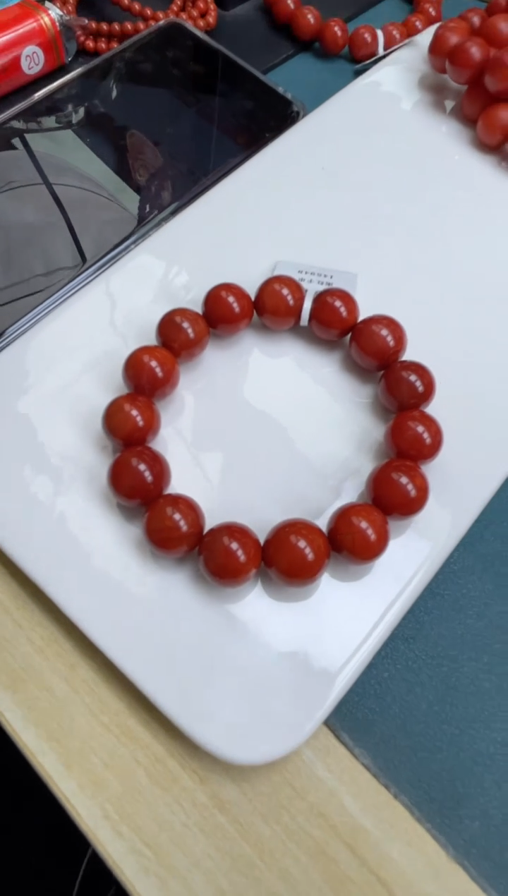 【闪购商品】南红玛瑙A27未镶嵌15mm川料南红单圈-多样性发一件