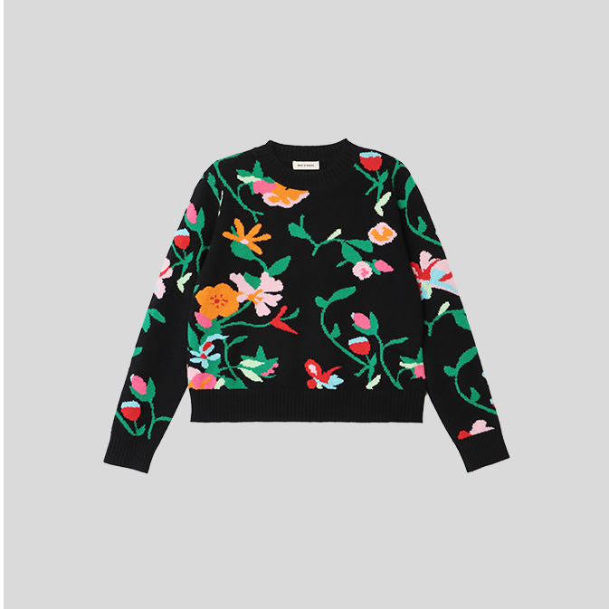 【维姐精选】RL 羊绒提花套衫D1F1081