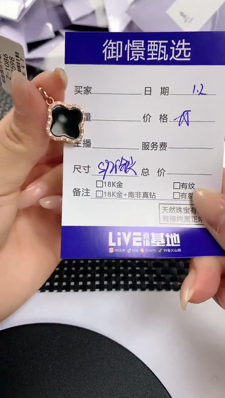 颈饰银S925镶嵌翡翠大**朝59