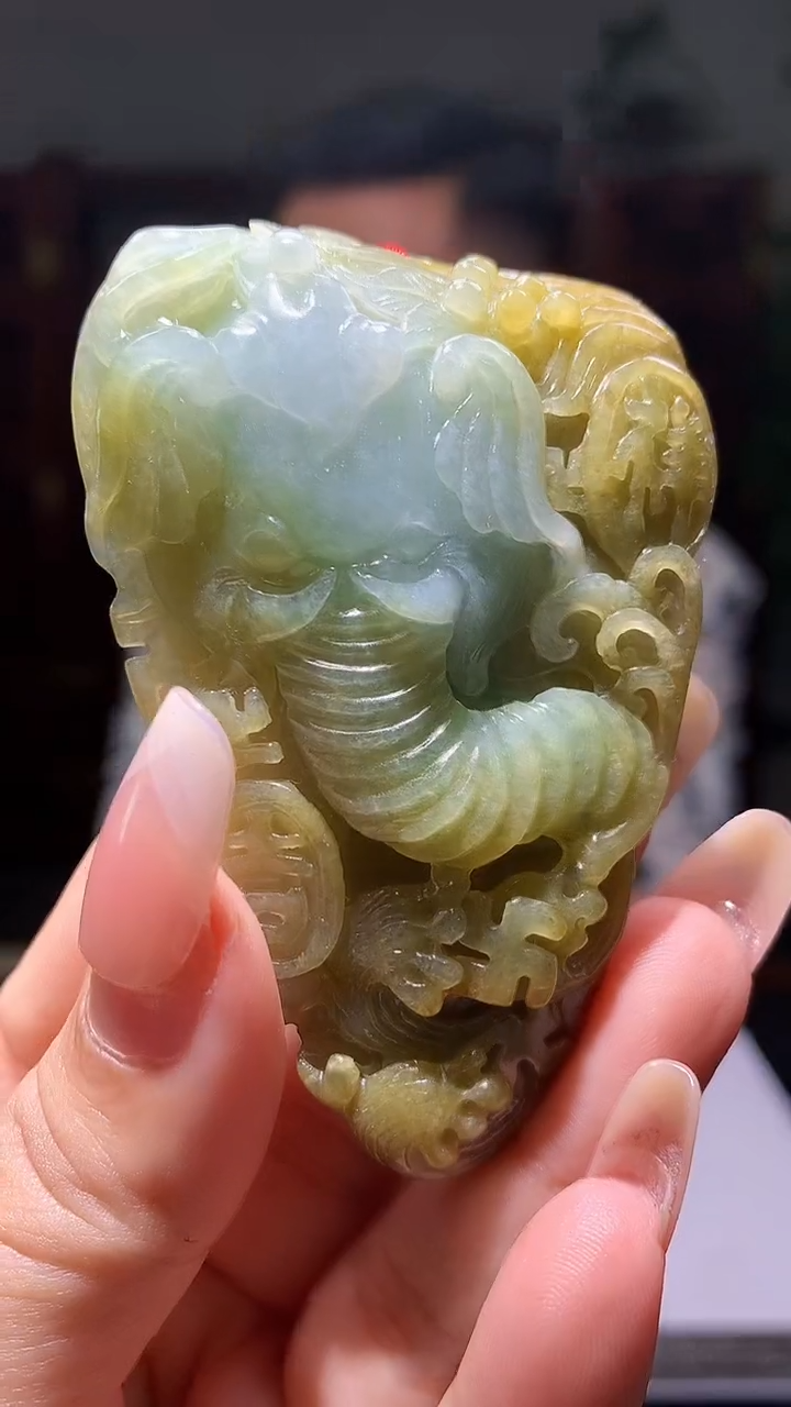 【闪购商品】定制翡翠未镶嵌1015xx-毛货挂件23