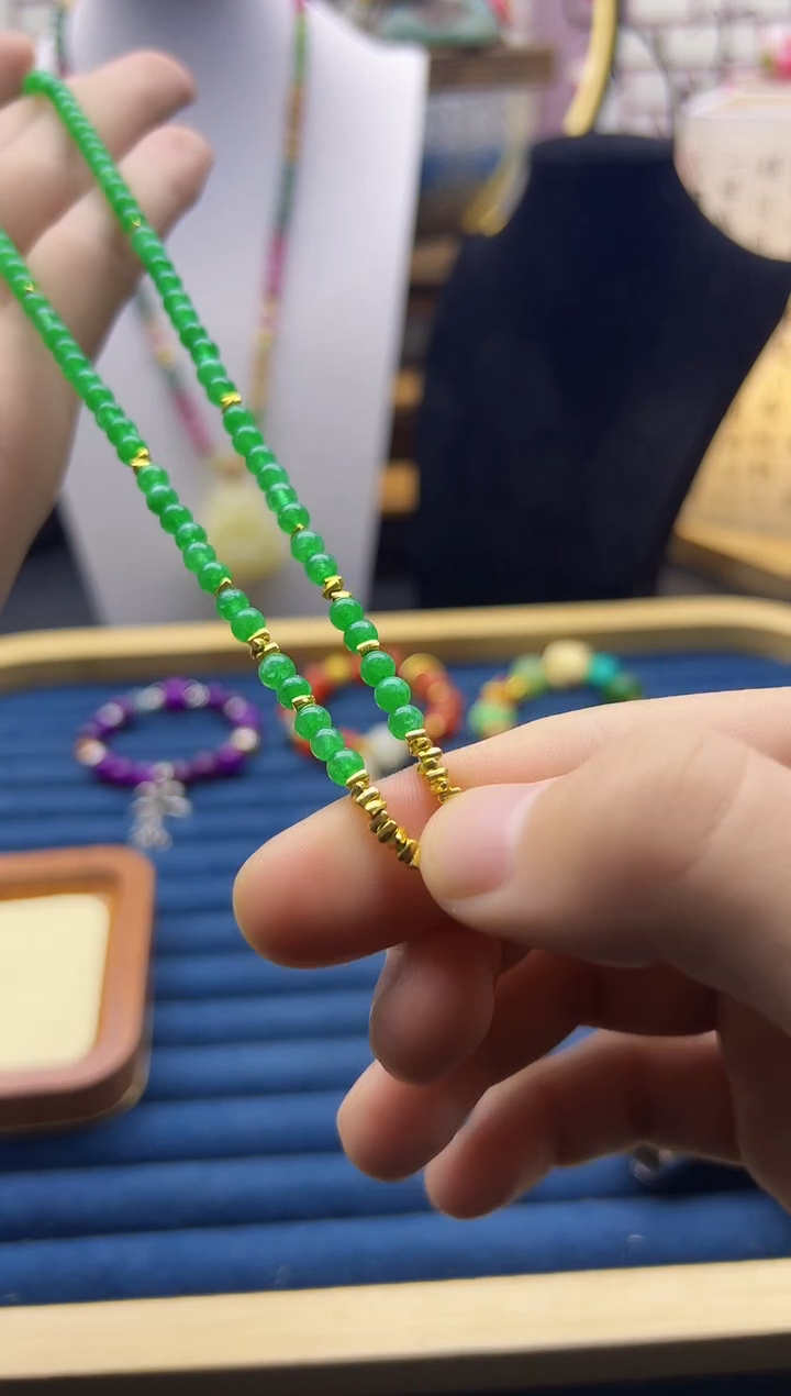 【闪购商品】翡翠耳饰14K金镶嵌X114