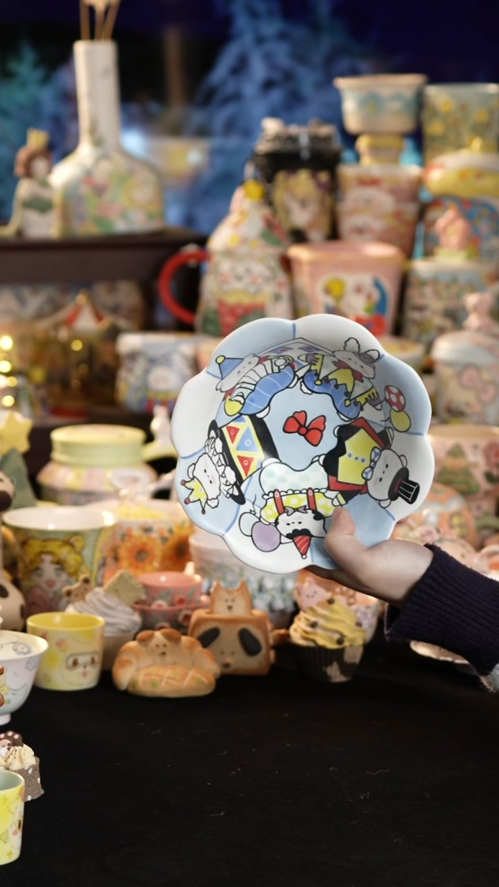 其他陶景德镇釉下彩手绘设计师款陶瓷