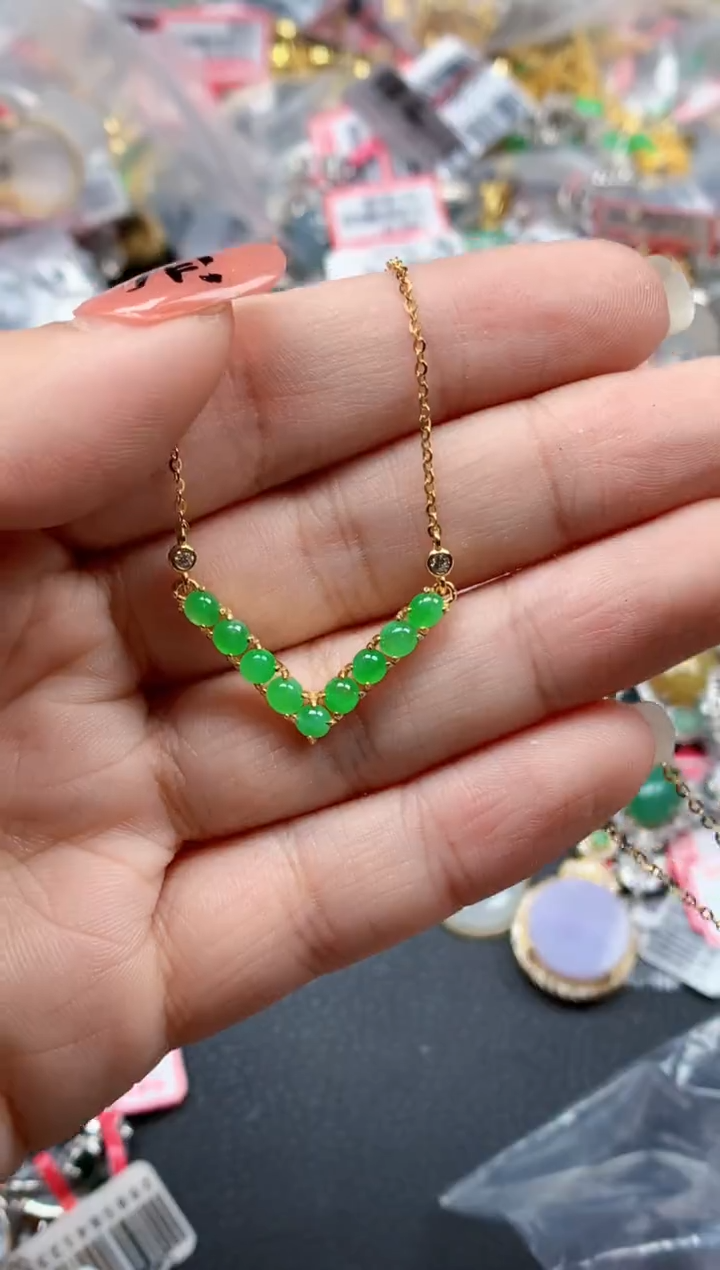 银S925镶嵌戒指翡翠天然A货缅甸翡翠