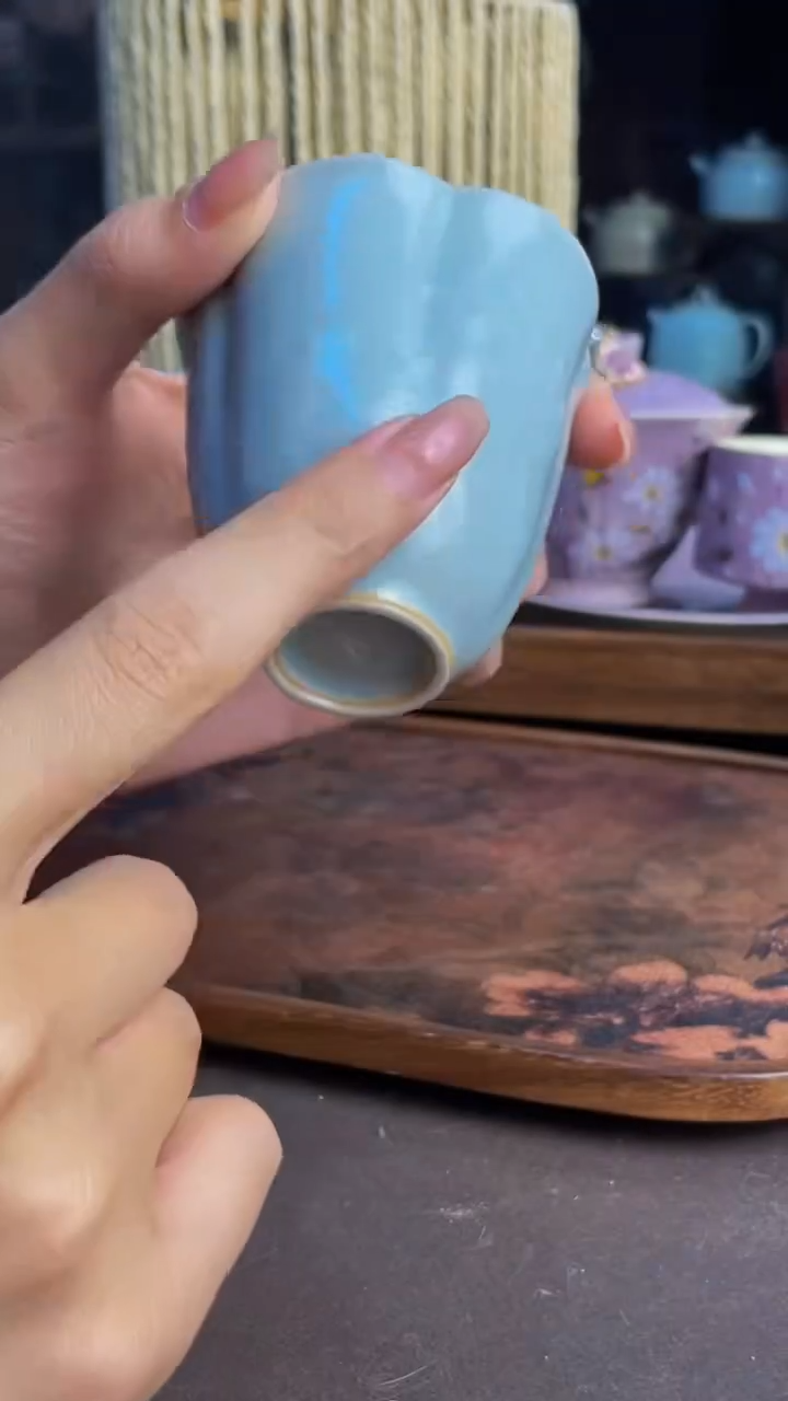 见相-天青色清客杯