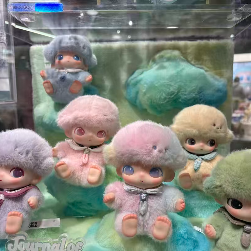 dimo新生日记搪胶脸毛绒盲盒潮流挂件