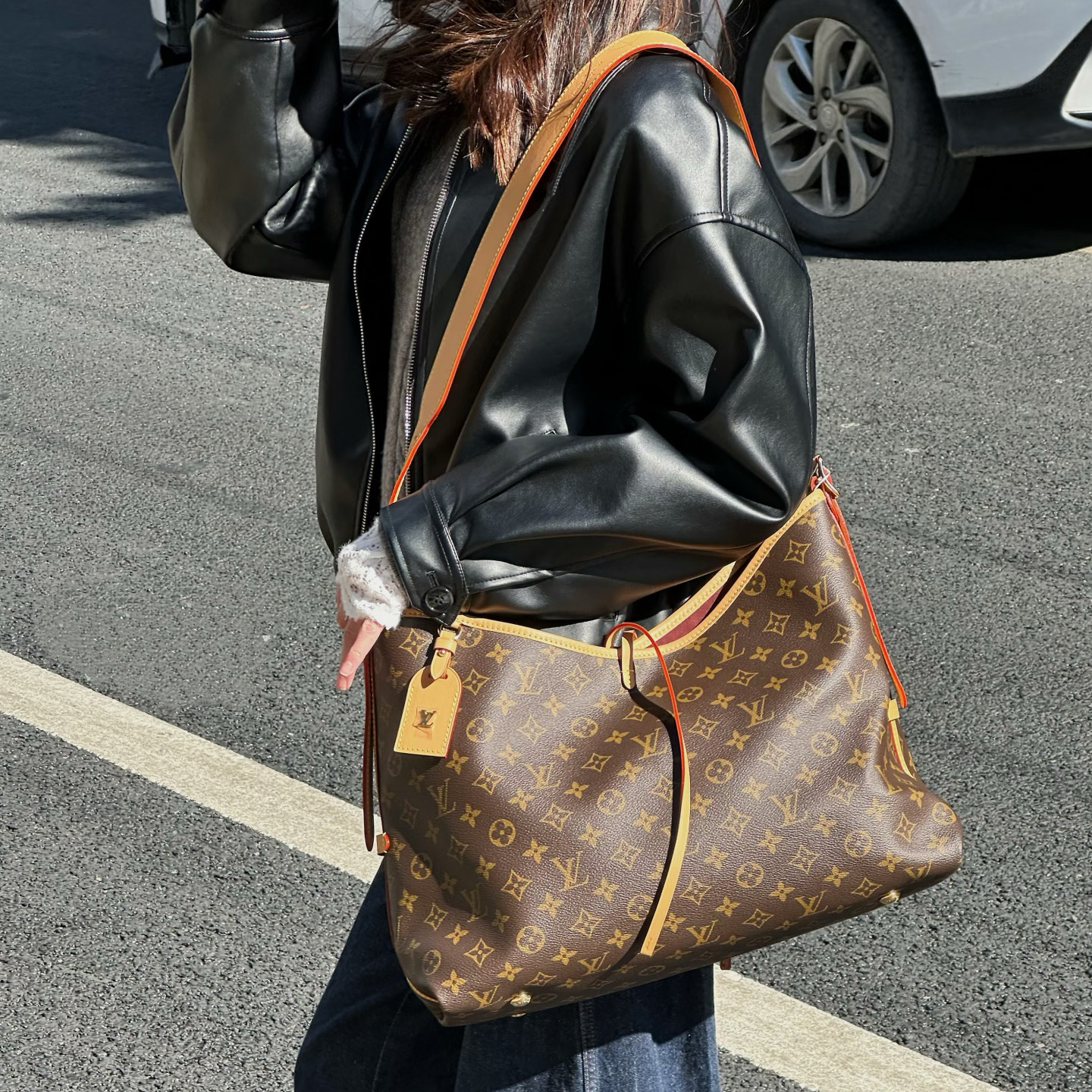 未使用 LouisVuitton/路易威登 carryall中号单肩斜挎包