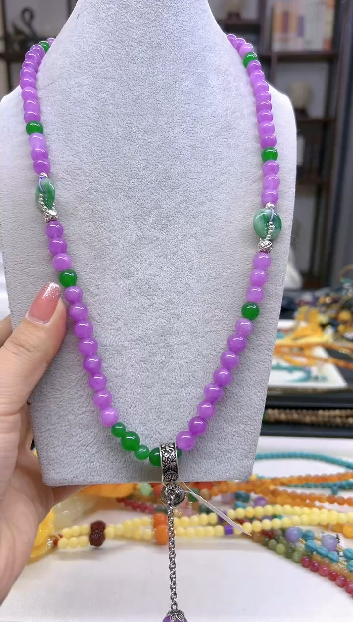 【闪购商品】翡翠毛衣链未镶嵌M558