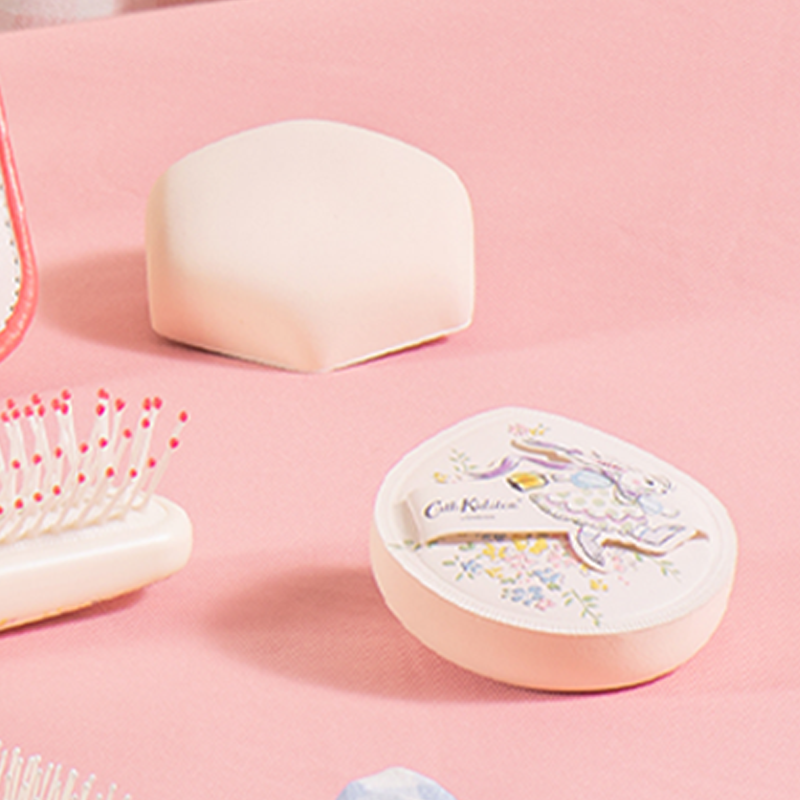 【名创优品XCathKidston联名】花园工坊系列厚墩墩棉花糖粉扑2个装