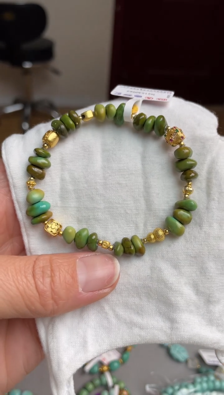 【闪购商品】绿松石手串银S925镶嵌59