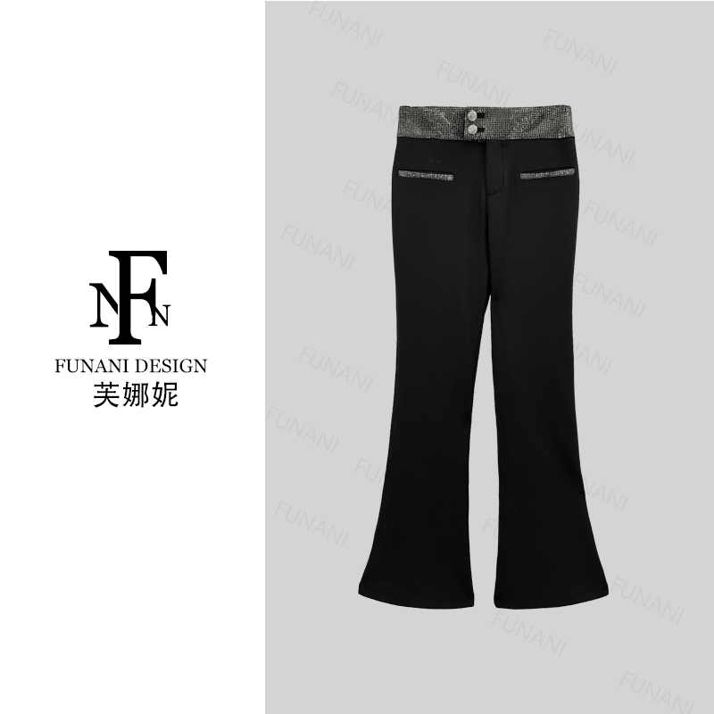 芙娜妮春夏设计感Polo领绣花长袖衬衫高级感气质裤子F2432505B