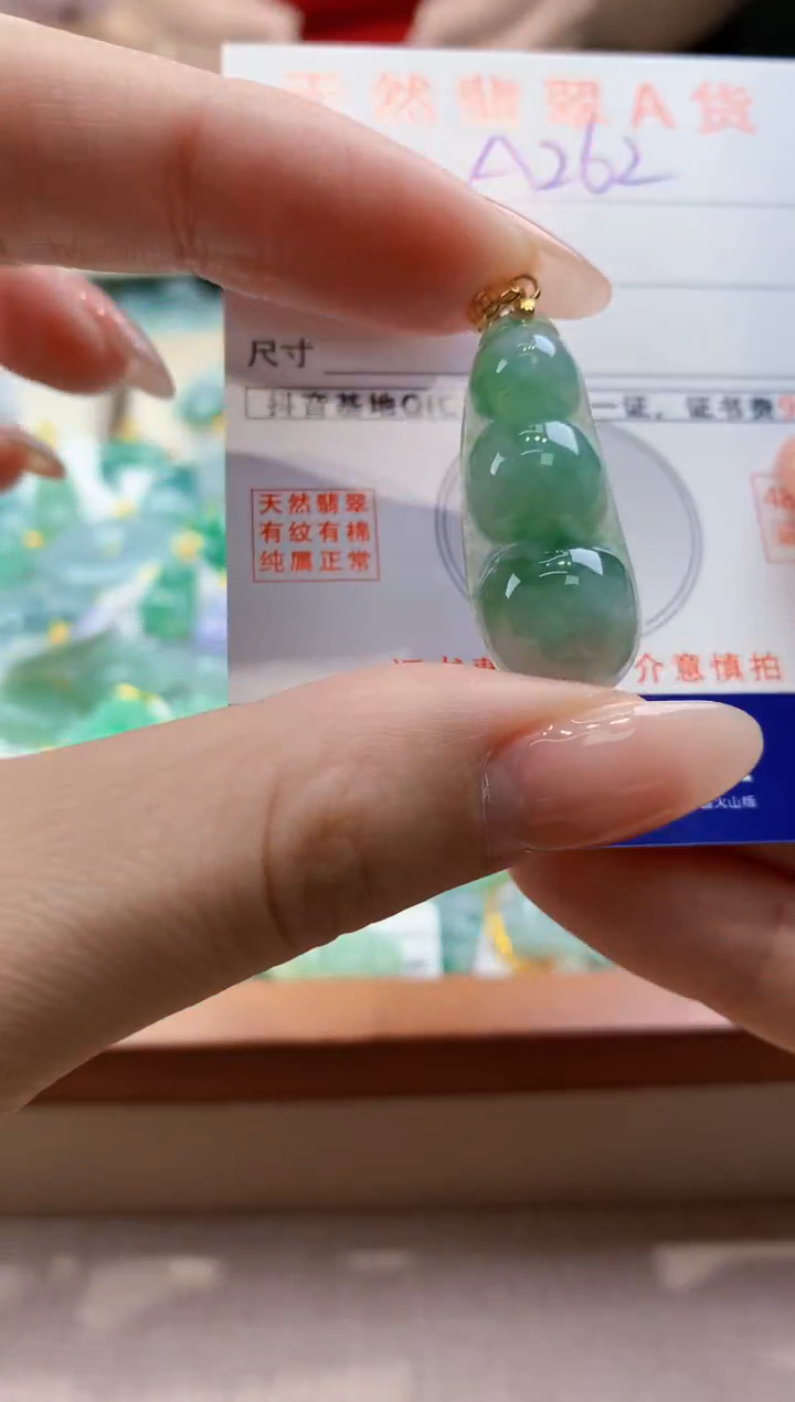 颈饰未镶嵌翡翠天然翡翠挂件