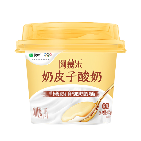 蒙牛阿慕乐奶皮子风味酸牛奶 135g