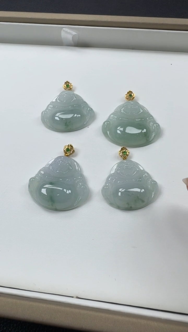 【闪购商品】翡翠颈饰18K金镶嵌YM848-2佛公多样性发一