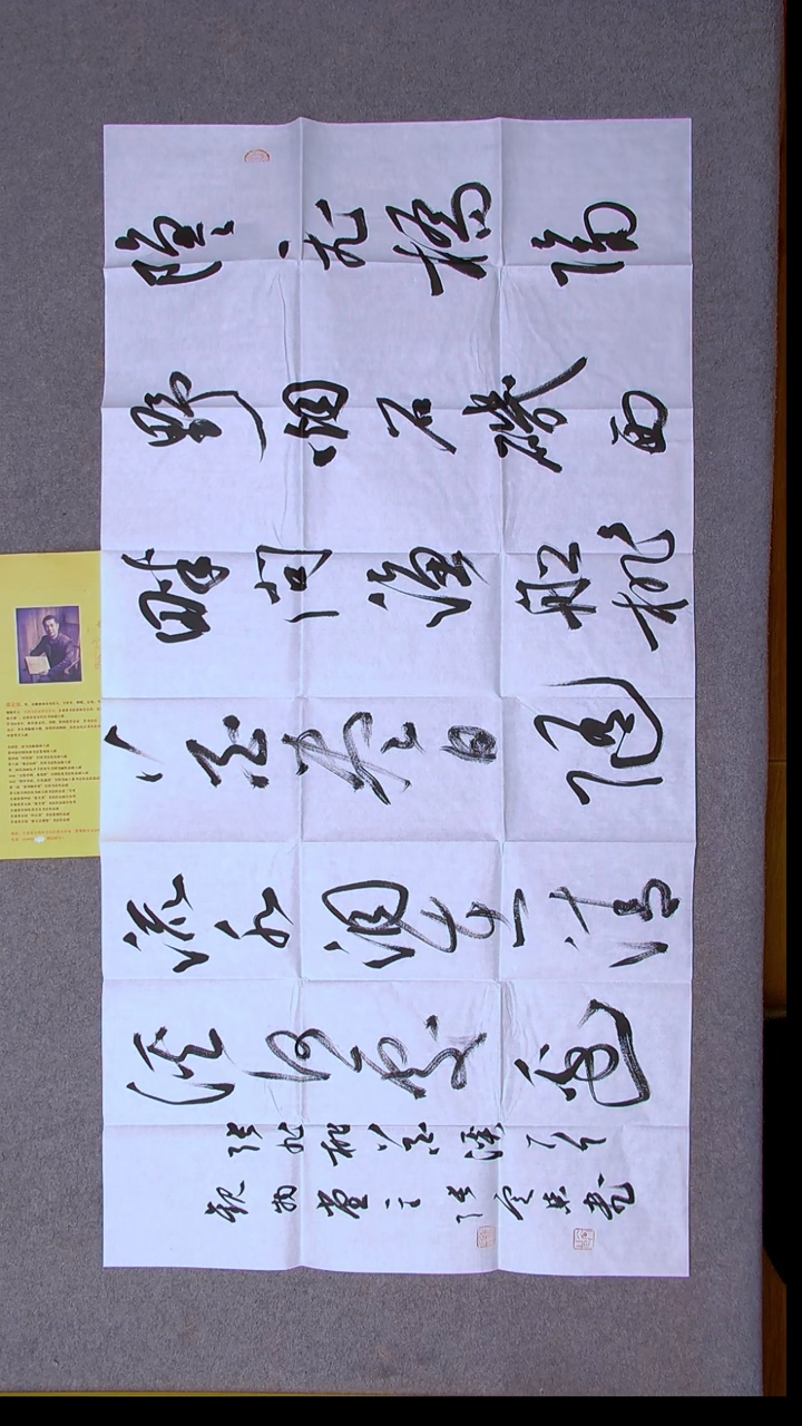 书法张定柒 甘肃 138*69八平尺26