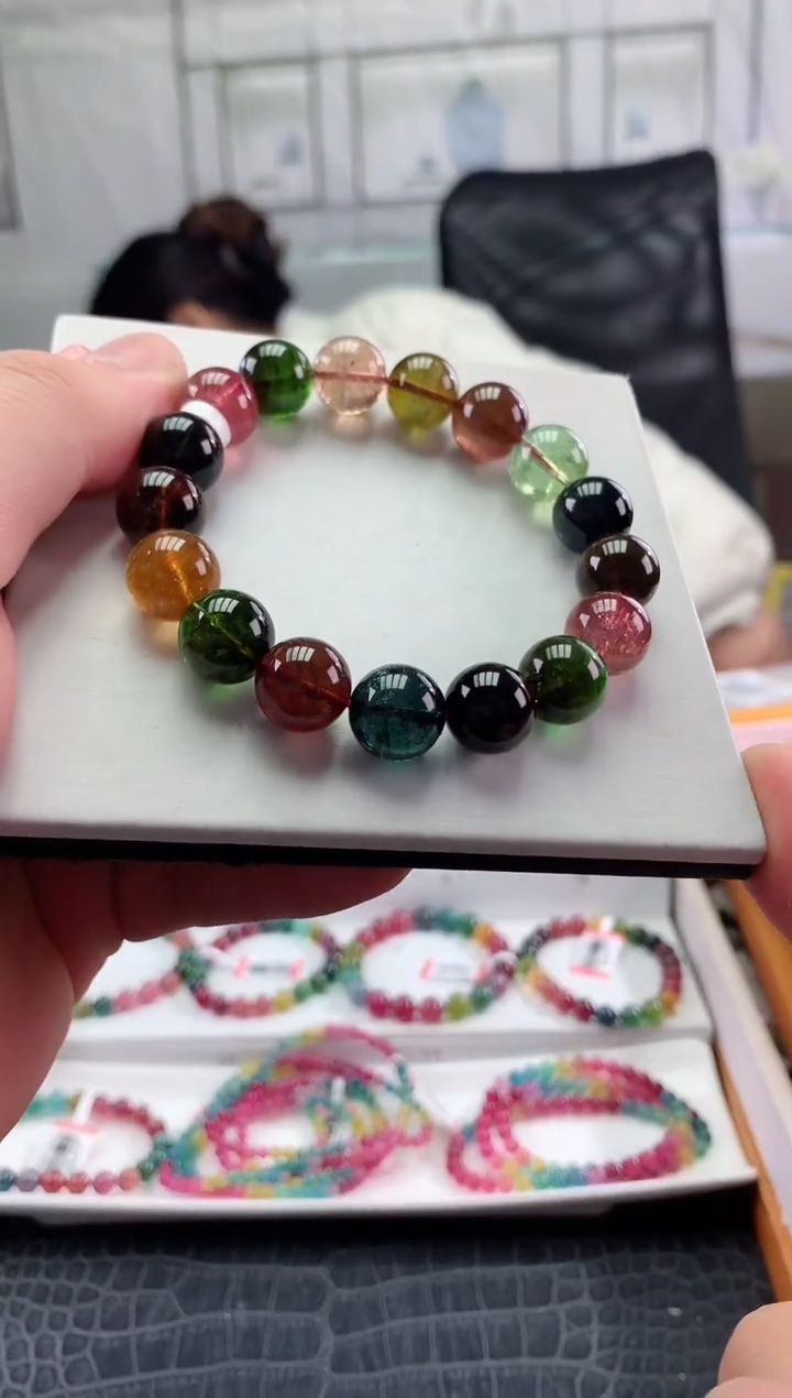 【闪购商品】碧玺手串未镶嵌多样性发一条