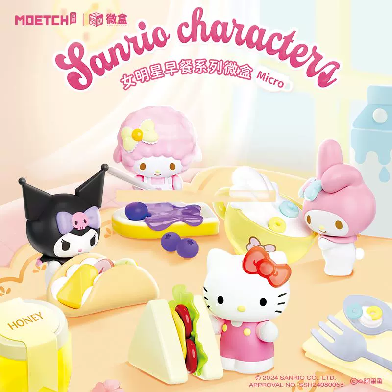 萌趣-Sanrio characiers 女明星早餐系列微盒Micro盲盒