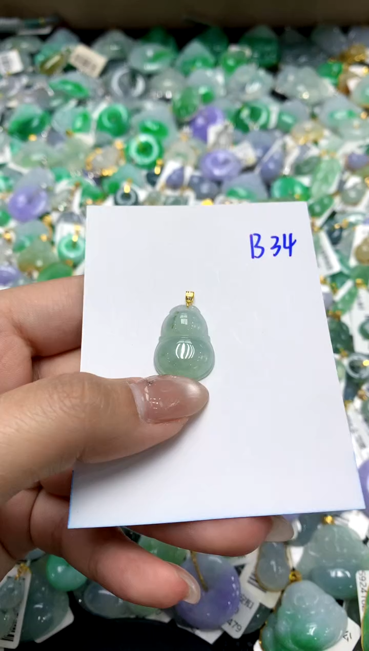 【闪购商品】翡翠颈饰18K金镶嵌1111111111111111