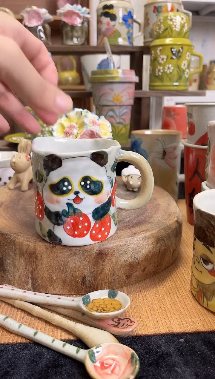 瓷片手绘釉下陶瓷高温
